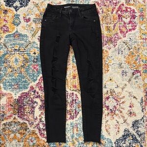 Old Navy Rockstar Mid-Rise Jegging - Black Distressed